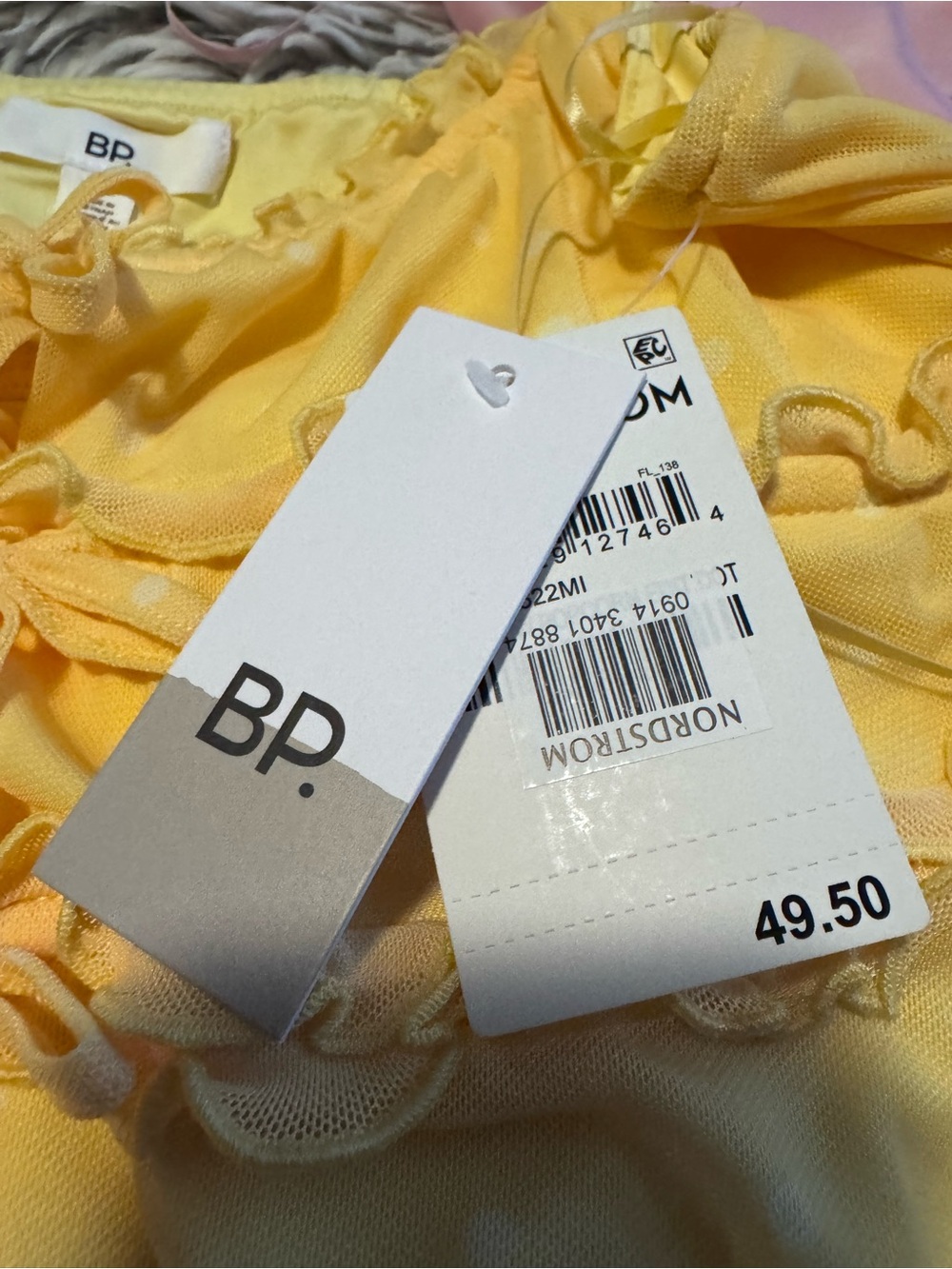 BP Light Yellow Ruffle Sundress - Picture 3 of 3
